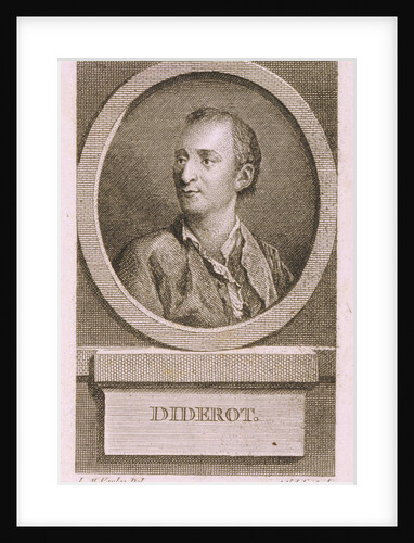 Portrait of Denis Diderot (1713?1784) by Augustin de Saint-Aubin
