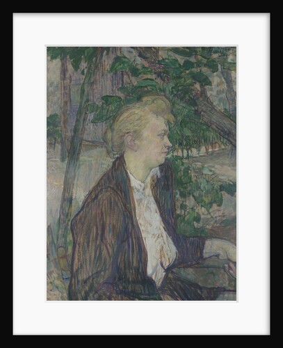 Woman seated in a Garden, 1891 by Henri de Toulouse-Lautrec