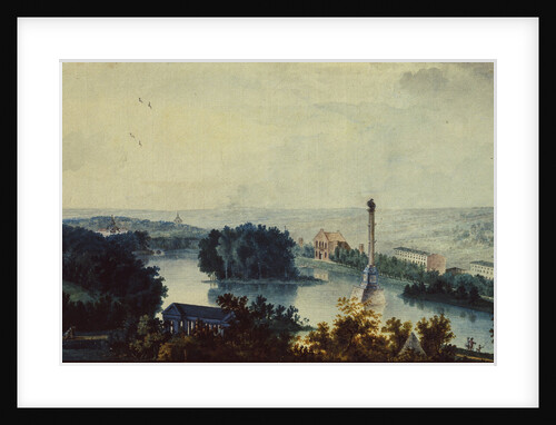 Tsarskoye Selo. The Chesme Column, 1780s by Jean Balthazard de la Traverse