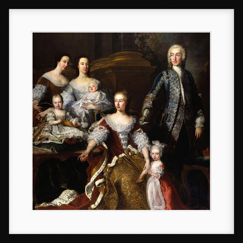 Augusta of Saxe-Gotha, Princess of Wales, with members of her family and household, 1739 by Jean Baptiste Van Loo