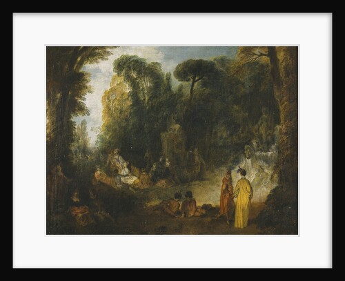 Courtly Gathering In A Park, 1712-1713 by Jean Antoine Watteau