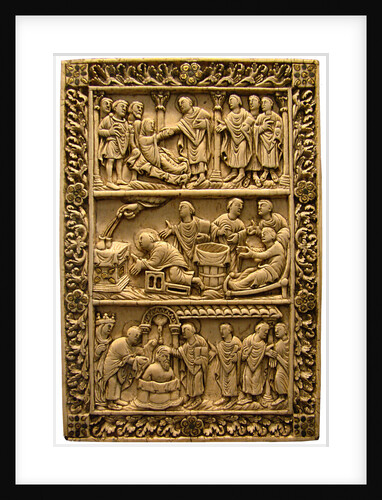 The Baptism of Clovis, ca 850 by West European Applied Art