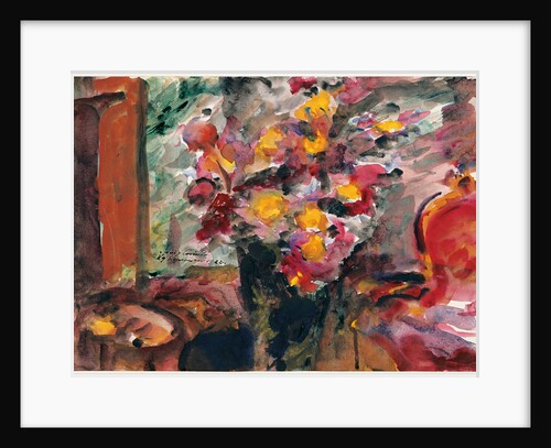 Flower Vase on a Table, 1922 by Lovis Corinth