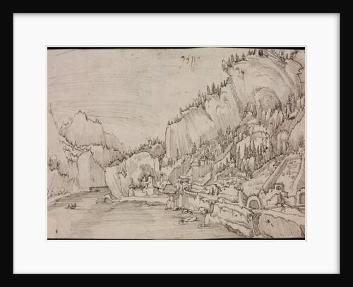 Sarmingstein on the Danube, 1511 by Albrecht Altdorfer