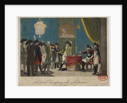 Frederick the Great as Freemason in 1740 by Anonymous