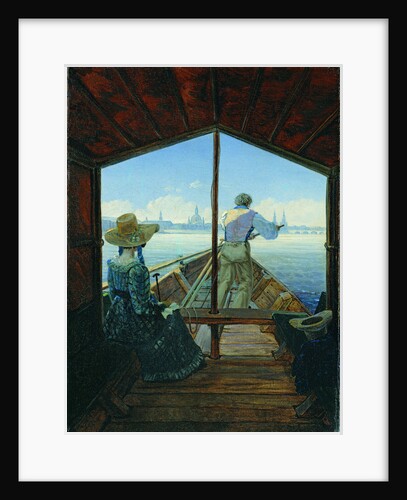 Barge Trip on the Elbe near Dresden (Morning on the Elbe), 1827 by Carl Gustav Carus