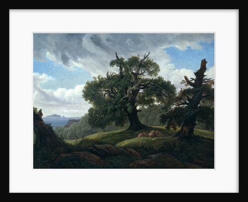 Memory of a Wooded Island in the Baltic Sea (Oak trees by the Sea), 1835 by Carl Gustav Carus
