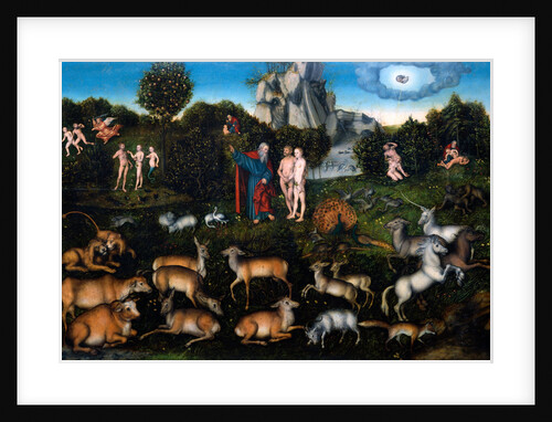 The Garden of Eden, 1530 by Lucas Cranach the Elder