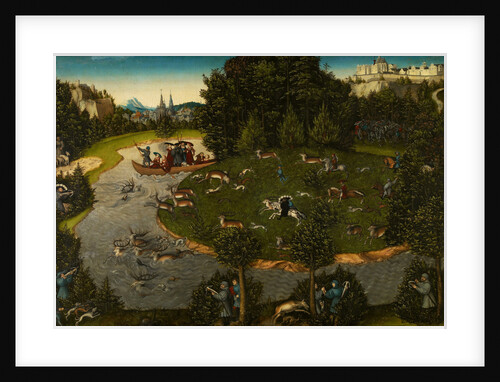 Stag Hunt with the Elector Frederick the Wise, 1529 by Lucas Cranach the Elder