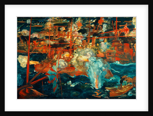 Russo-Japanese Sea Battle, c. 1918 by August Deusser