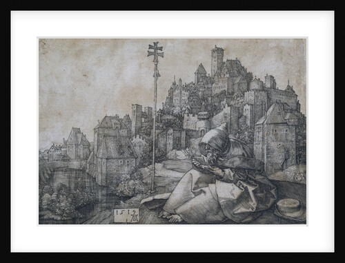 Saint Anthony in front of the town, 1519 by Albrecht Dürer