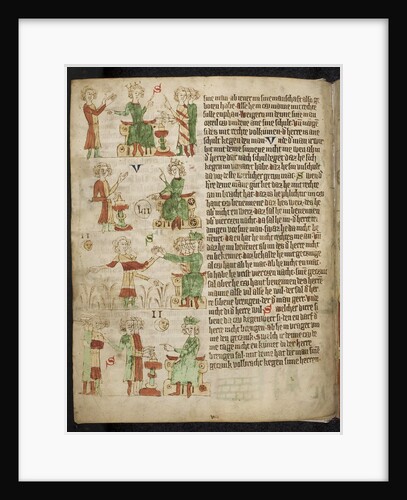 Feudal Law. Fom the Heidelberg Sachsenspiegel, 14th century by Eike von Repgow