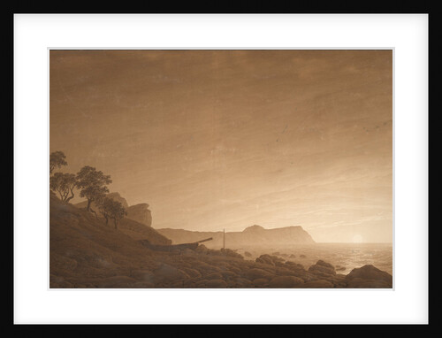 View of Arkona with Rising Moon, ca 1806 by Caspar David Friedrich