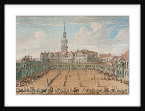 Parade of the Ladies Ring Races on Juny 6, 1709 in Dresden, 1710 by C. H. Fritzsche