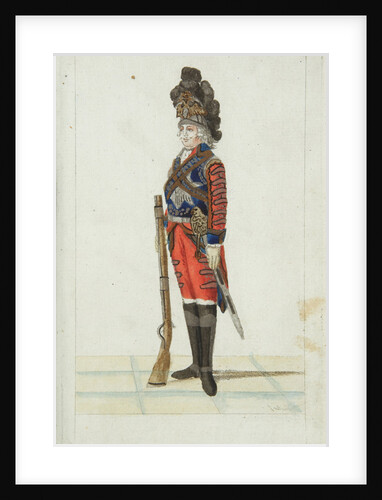 Officer of the Life Guards Cavalry Regiment, 1793 by Christian Gottfried Heinrich Geissler
