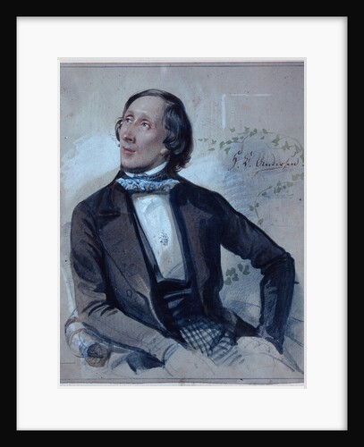 Hans Christian Andersen, 1845 by Carl Hartmann