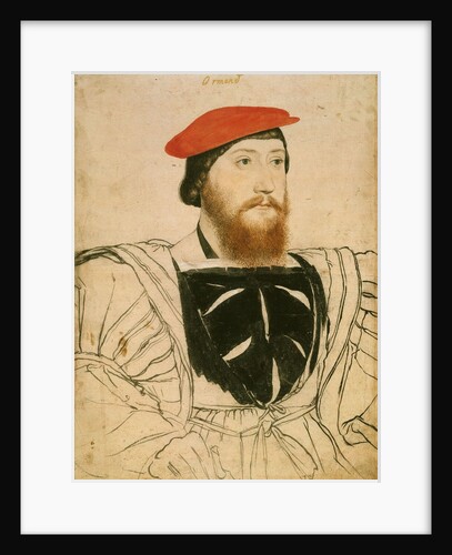 Portrait of James Butler, 9th Earl of Ormond, ca 1537 by Hans Holbein the Younger
