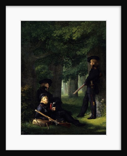 Outpost Duty (Theodor Körner, Karl Friedrich Friesen and Heinrich Hartmann), 1815 by Georg Friedrich Kersting