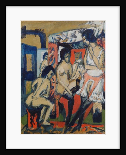 Nudes in Studio, 1912 by Ernst Ludwig Kirchner