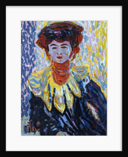 Doris with Ruff Collar, c. 1906 by Ernst Ludwig Kirchner