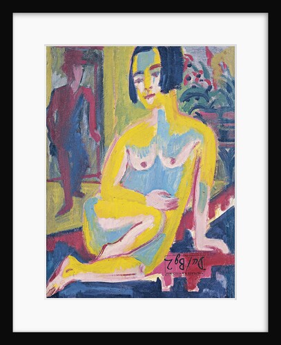 Seated Female Nude. Study, ca 1921-1923 by Ernst Ludwig Kirchner