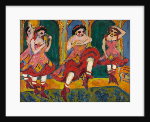 Czardas dancers, 1908-1920 by Ernst Ludwig Kirchner