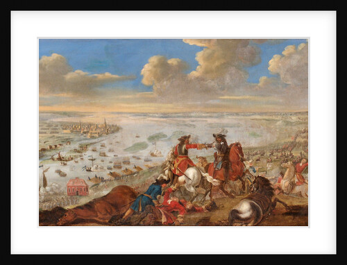 Charles XII is crossing the Düna 1701 by Johann Philip Lemke