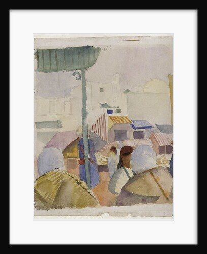 Market in Tunis II, 1914 by August Macke