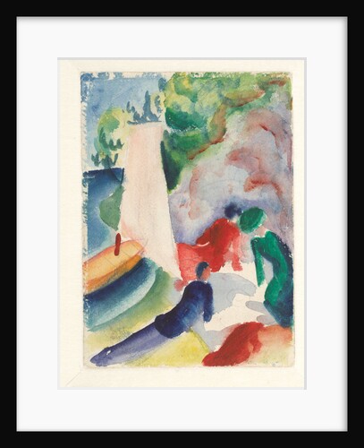 Picnic on the Beach (Picnic after Sailing), 1913 by August Macke