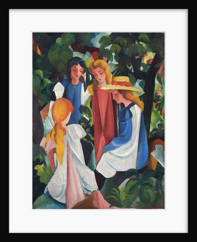 Four Girls, 1912-1913 by August Macke