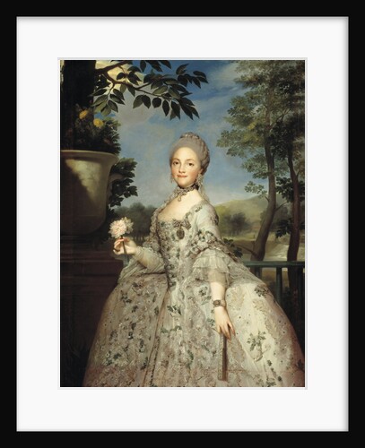 Portrait of Maria Luisa of Parma as Princess of Asturias, ca 1764-1765 by Anton Raphael Mengs