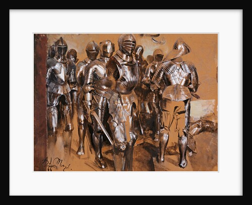 Armor Chamber Fantasy, 1866 by Adolph Friedrich von Menzel