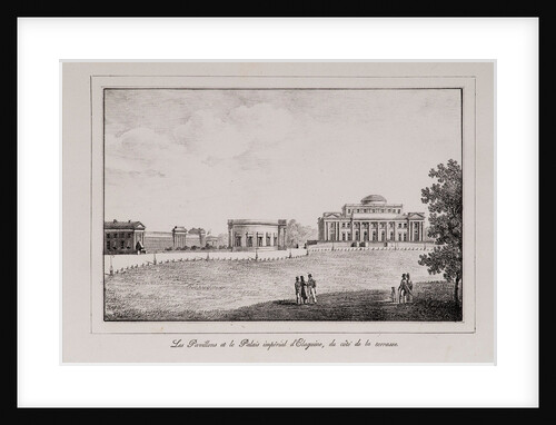 The Yelagin Palace at Saint Petersburg (Series Views of Saint Petersburg), 1820s by Alexander Pluchart