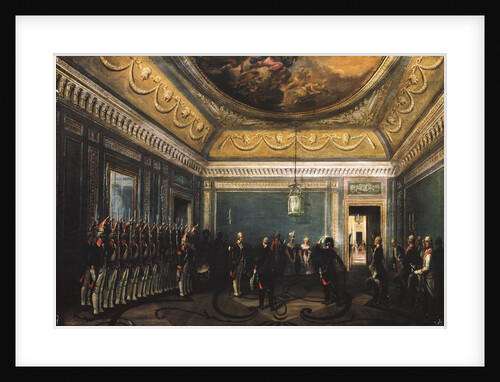 Changing of the Preobrazhensky Regiment Guards in the Gatchina Palace at the time of Paul I, 1845 by Gustav Schwarz