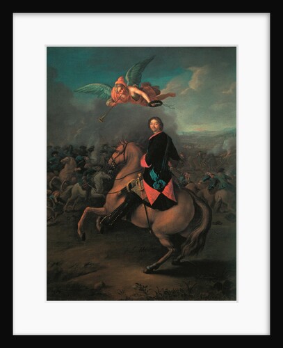 Peter I at the battle of Poltava, 1710s by Johann Gottfried Tannauer