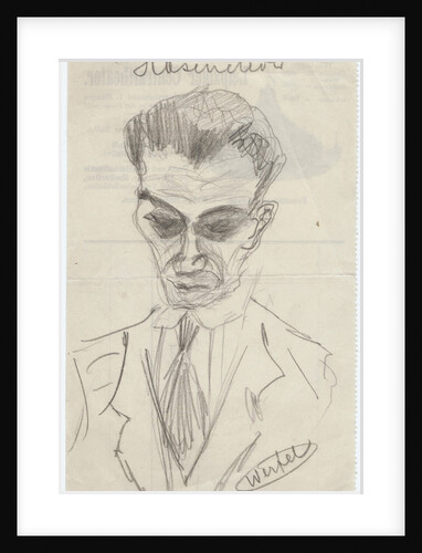 Portrait of Walter Hasenclever, Early 1930s by Franz Werfel