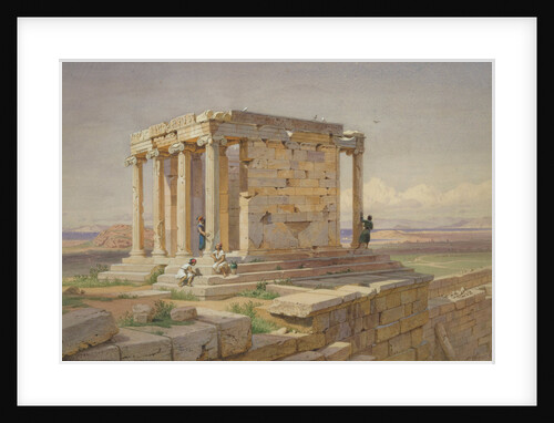 The Temple of Athena Nike. View from the North-East, 1877 by Carl Friedrich Heinrich Werner