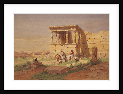 The Erechtheion. The Porch of the Caryatids, 1877 by Carl Friedrich Heinrich Werner