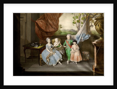 The children of Ferdinand of Parma (Louis, Carolina, Maria Antonia and Carlotta), 1778 by Johann Zoffani