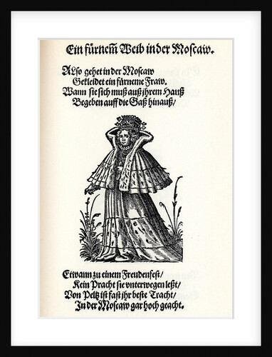 Noble woman of Moscow by Jost Amman