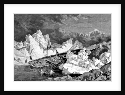 The wreck of the Hansa. Second German North Polar Expedition, 1870 by Anonymous