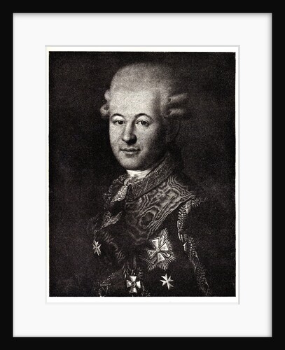 Portrait of Semyon Zorich, the Catherine the Greats Favourite, Early 19th cen by Anonymous