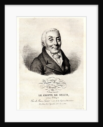 Portrait of Philippe Henri, marquis de Ségur, Early 19th cen by Anonymous