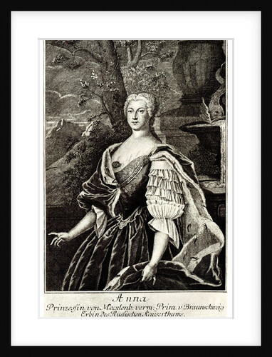 Portrait of Princess Anna Leopoldovna, tsars Ivan VI mother by Anonymous