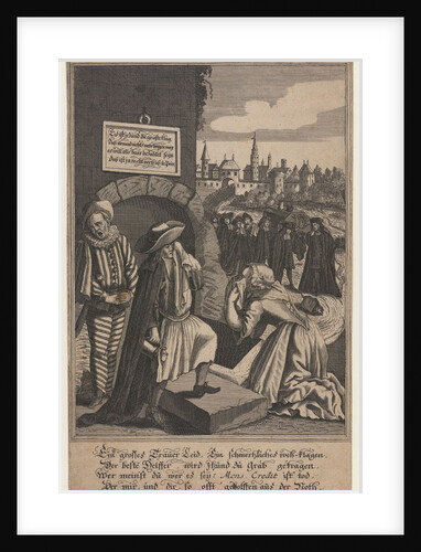 Allegory on the Death of Credit, Early 18th cen by Anonymous