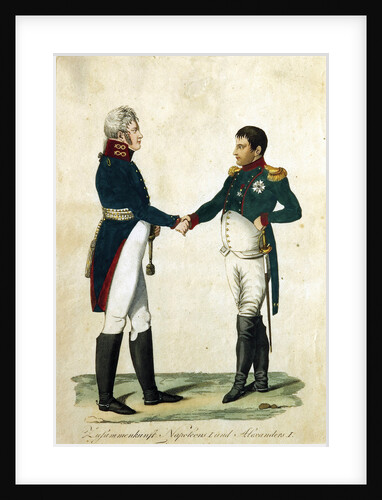 Meeting of Napoleon and Alexander I, 1808 by Anonymous