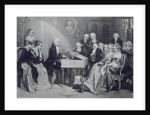 House Concert at the Mozart family in Vienna, 19th century by Anonymous