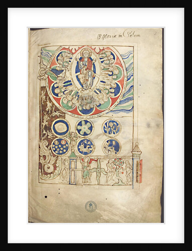 Miniature Initium creaturae dei from Liber Scivias by Hildegard of Bingen, ca 1220 by Anonymous