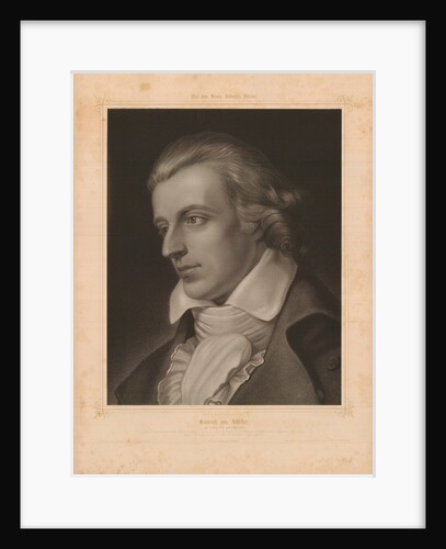 Portrait of Friedrich von Schiller by Adam Arnst