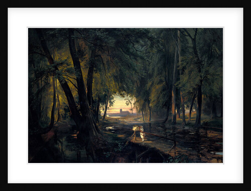 Forest path near Spandau, 1835 by Carl Blechen